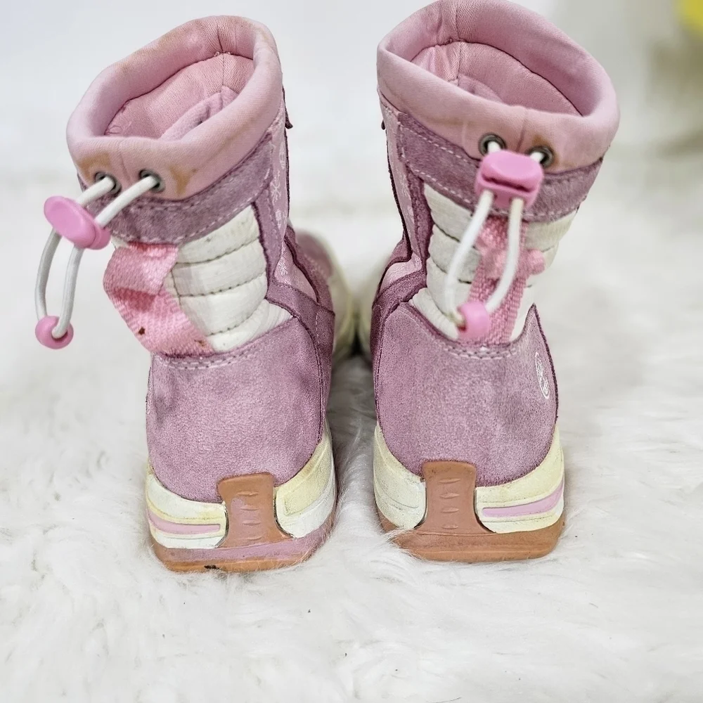 Timberland girls boots pink and white sz.2.5